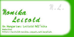 monika leitold business card